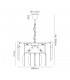 Ceiling Pendant Round 8 Light E14, Brass, Glass - 2