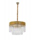 Ceiling Pendant Round 8 Light E14, Brass, Glass - 3