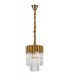 Ceiling Pendant Round 4 Light E14, Brass, Glass - 1