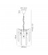 Ceiling Pendant Round 4 Light E14, Brass, Glass - 2