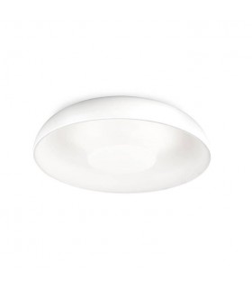 2 Light Large Ceiling Flush Light White - 1