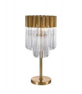 Table Lamp 3 Light E14, Brass, Glass - 1