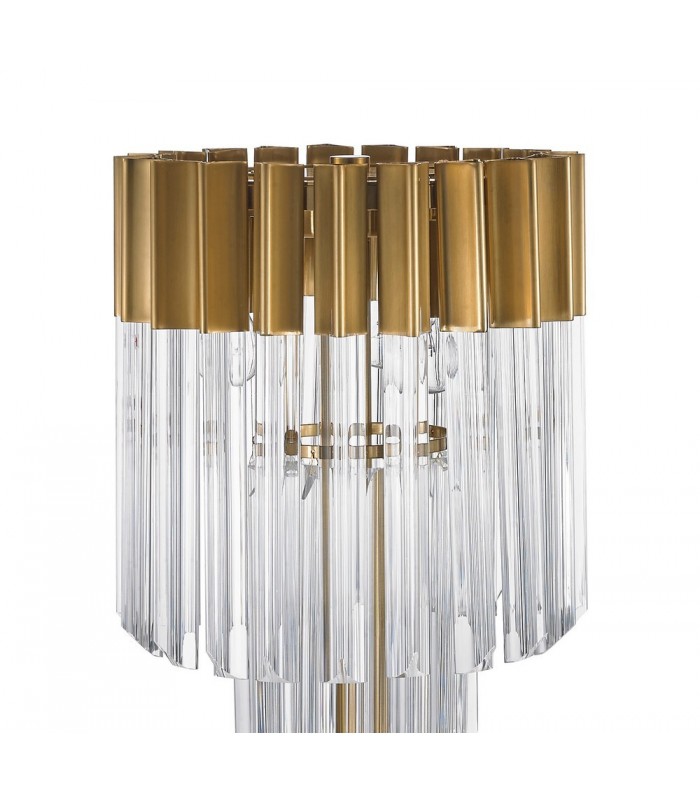 Table Lamp 3 Light E14, Brass, Glass - 4