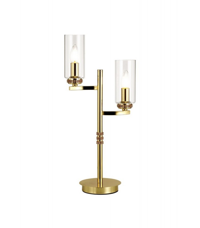 Table Lamp, 2 x E14, Polished Gold - 1