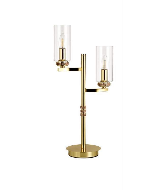 Table Lamp, 2 x E14, Polished Gold - 3