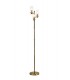 Floor Lamp, 3 x E14, Antique Brass - 1