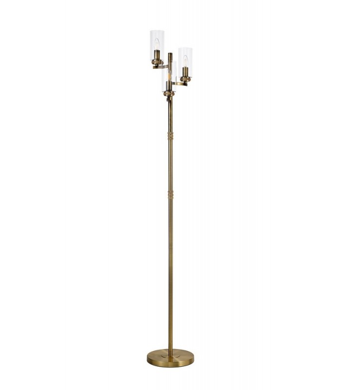 Floor Lamp, 3 x E14, Antique Brass - 3
