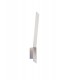 Wall Lamp, 1 x 8W LED, 3000K, 560lm, Sand White, Polished Chrome - 1