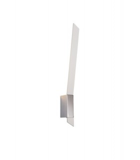 Wall Lamp, 1 x 8W LED, 3000K, 560lm, Sand White, Polished Chrome - 1