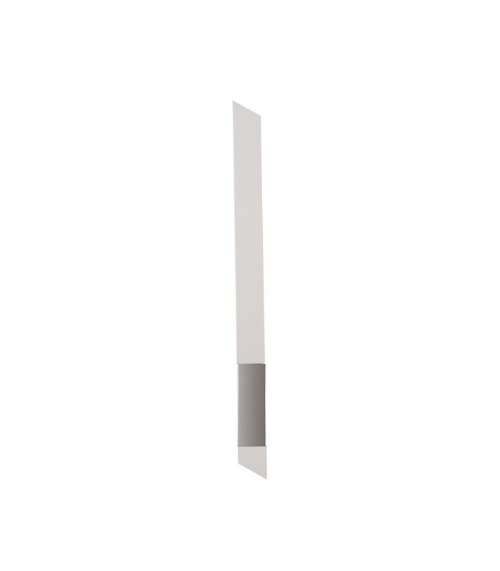 Wall Lamp, 1 x 8W LED, 3000K, 560lm, Sand White, Polished Chrome - 5