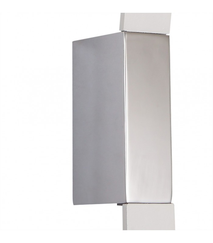 Wall Lamp, 1 x 8W LED, 3000K, 560lm, Sand White, Polished Chrome - 8
