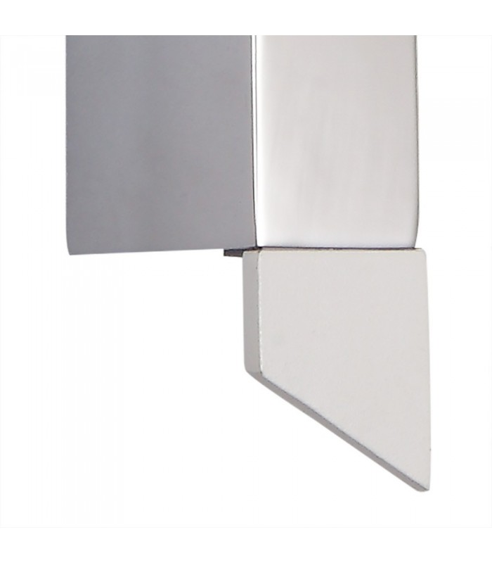 Wall Lamp, 1 x 8W LED, 3000K, 560lm, Sand White, Polished Chrome - 9