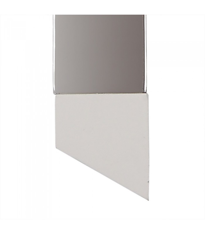 Wall Lamp, 1 x 8W LED, 3000K, 560lm, Sand White, Polished Chrome - 10