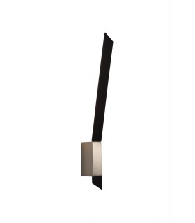 Wall Lamp, 1 x 8W LED, 3000K, 560lm, Sand Black, Satin Nickel - 1