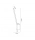 Wall Lamp, 1 x 8W LED, 3000K, 560lm, Sand Black, Satin Nickel - 2