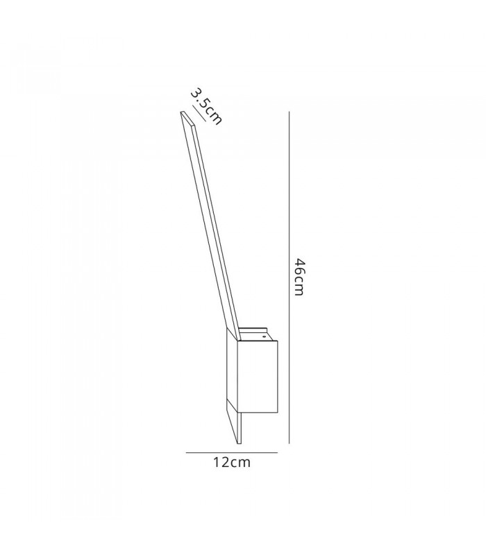 Wall Lamp, 1 x 8W LED, 3000K, 560lm, Sand Black, Satin Nickel - 2