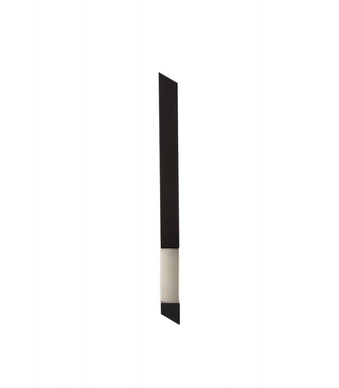 Wall Lamp, 1 x 8W LED, 3000K, 560lm, Sand Black, Satin Nickel - 4