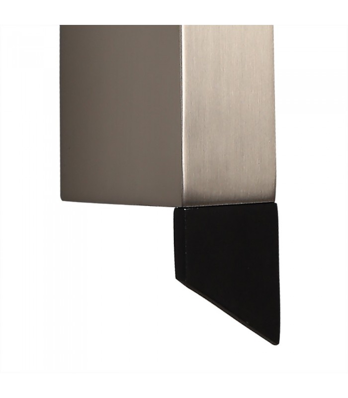 Wall Lamp, 1 x 8W LED, 3000K, 560lm, Sand Black, Satin Nickel - 9