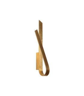 Wall Lamp, 1 x 12W LED, 3000K, 840lm, Gold Leaf - 1