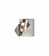 Wall Lamp, 1 x 7W LED, 3000K, 490lm, Sand White, Polished Chrome - 6