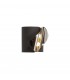 Wall Lamp, 1 x 7W LED, 3000K, 490lm, Sand Anthracite, Polished Chrome - 1