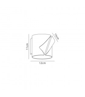 Wall Lamp, 1 x 7W LED, 3000K, 490lm, Sand Anthracite, Polished Chrome - 2