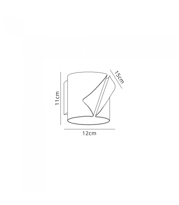 Wall Lamp, 1 x 7W LED, 3000K, 490lm, Sand Anthracite, Polished Chrome - 2