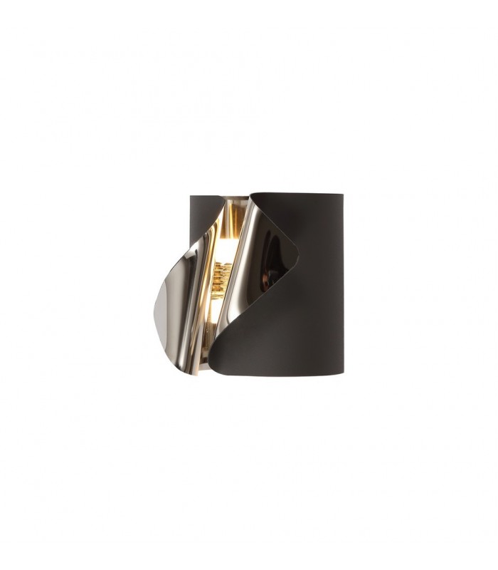 Wall Lamp, 1 x 7W LED, 3000K, 490lm, Sand Anthracite, Polished Chrome - 6