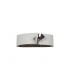 Wall Lamp, 1 x 10W LED, 3000K, 700lm, Sand White, Polished Chrome - 3