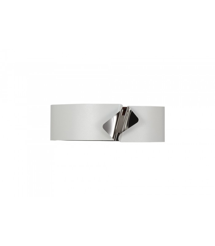 Wall Lamp, 1 x 10W LED, 3000K, 700lm, Sand White, Polished Chrome - 5