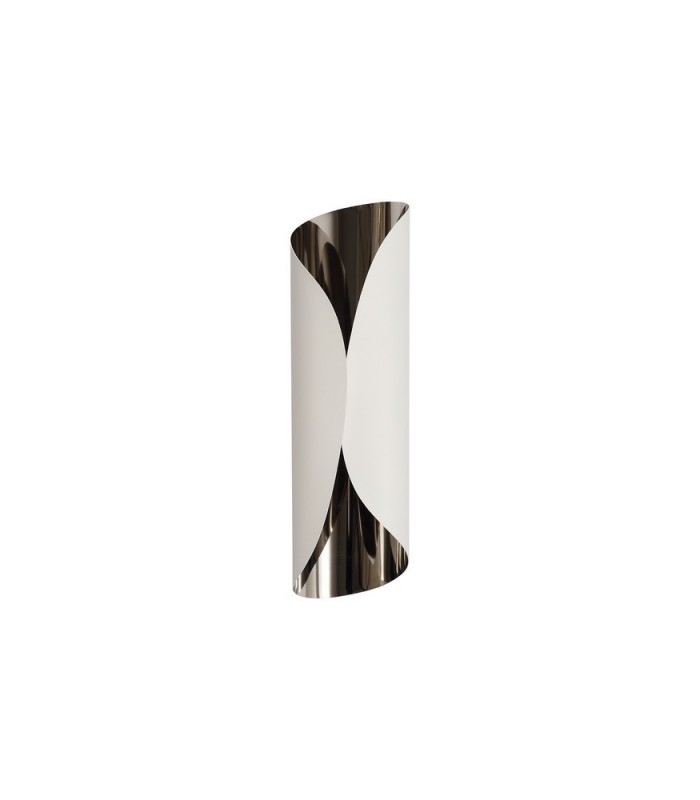 Wall Lamp, 1 x 7W LED, 3000K, 700lm, Sand White, Polished Chrome - 3