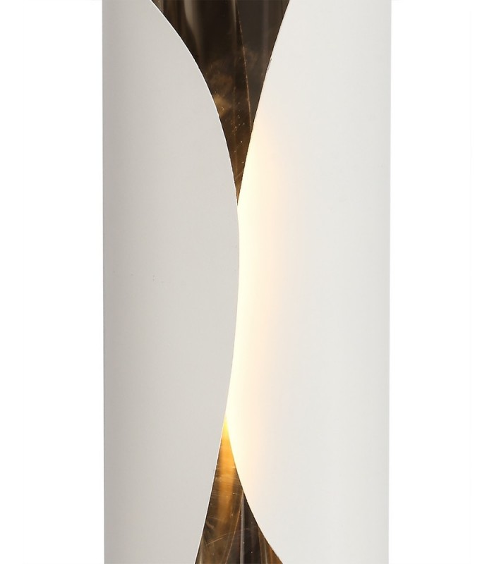 Wall Lamp, 1 x 7W LED, 3000K, 700lm, Sand White, Polished Chrome - 5