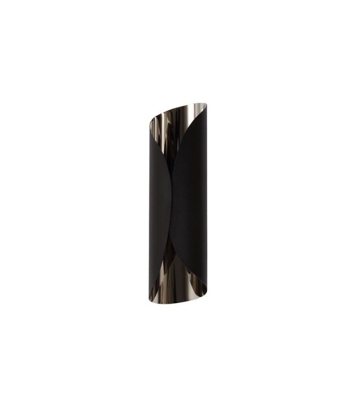 Wall Lamp, 1 x 7W LED, 3000K, 700lm, Sand Black, Polished Chrome - 3