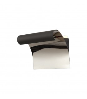 Wall Lamp, 1 x 12W LED, 3000K, 840lm, Sand Anthracite, Polished Chrome - 1