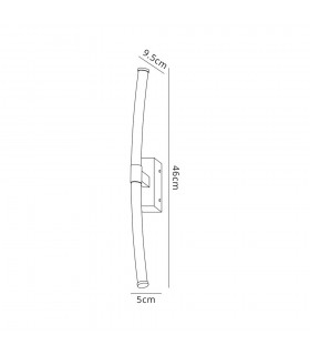 Bathroom Wall Lamp Small, 2 x 4W LED, 3000K, 560lm, IP44, Polished Chrome - 2