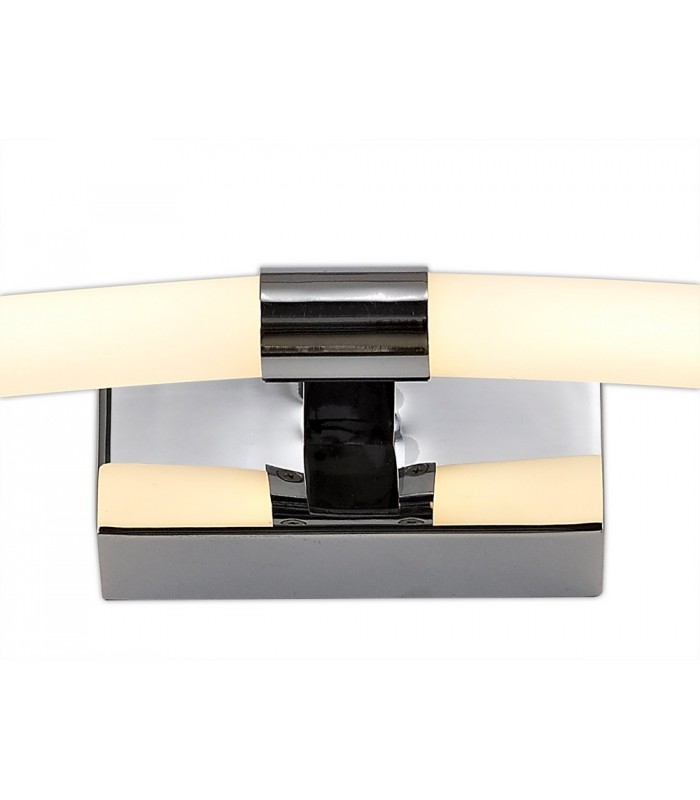 Bathroom Wall Lamp Small, 2 x 4W LED, 3000K, 560lm, IP44, Polished Chrome - 4