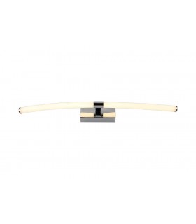 Bathroom Wall Lamp Large, 2 x 6W LED, 3000K, 840lm, IP44, Polished Chrome - 1