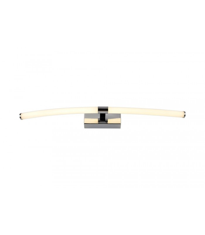 Bathroom Wall Lamp Large, 2 x 6W LED, 3000K, 840lm, IP44, Polished Chrome - 1