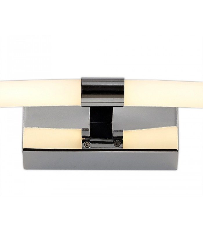 Bathroom Wall Lamp Large, 2 x 6W LED, 3000K, 840lm, IP44, Polished Chrome - 4
