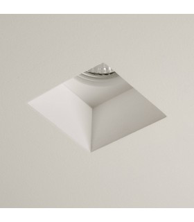1 Light Square Recessed Downlight Plaster, GU10 - 1