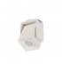 Adjustable Square Spotlight, 1 Light GU10, Sand White, Cut Out: 62mm - 3