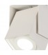 Adjustable Square Spotlight, 1 Light GU10, Sand White, Cut Out: 62mm - 5