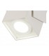 Adjustable Square Spotlight, 1 Light GU10, Sand White, Cut Out: 62mm - 6