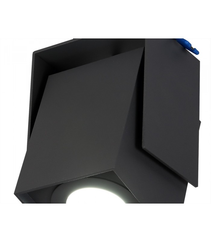 Adjustable Square Spotlight, 1 Light GU10, Sand Anthracite, Cut Out: 62mm - 5