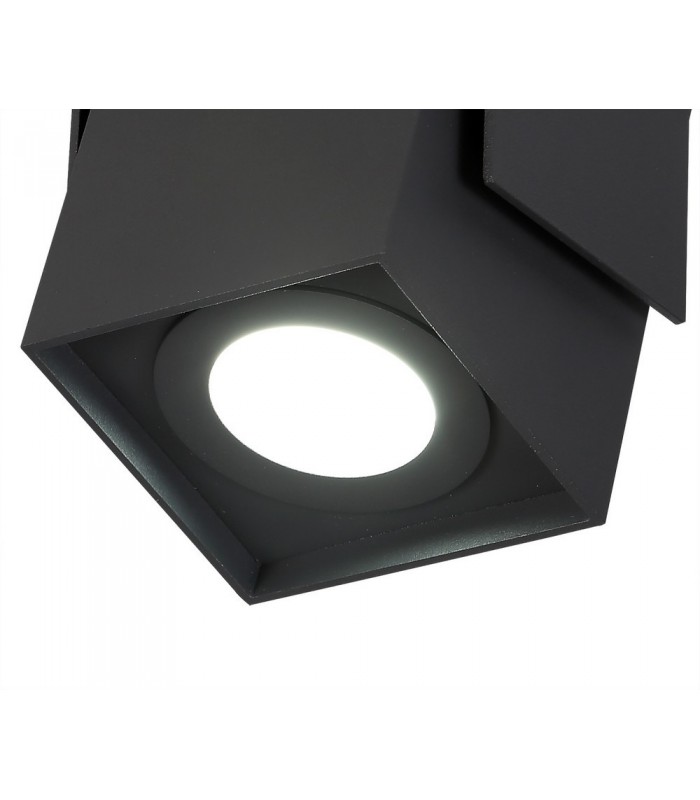 Adjustable Square Spotlight, 1 Light GU10, Sand Anthracite, Cut Out: 62mm - 6