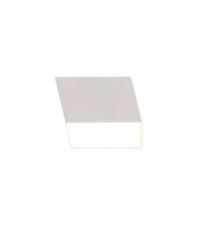 Spotlight 9cm Square 1 x 10W LED, 3000K, 700lm, Sand White - 1