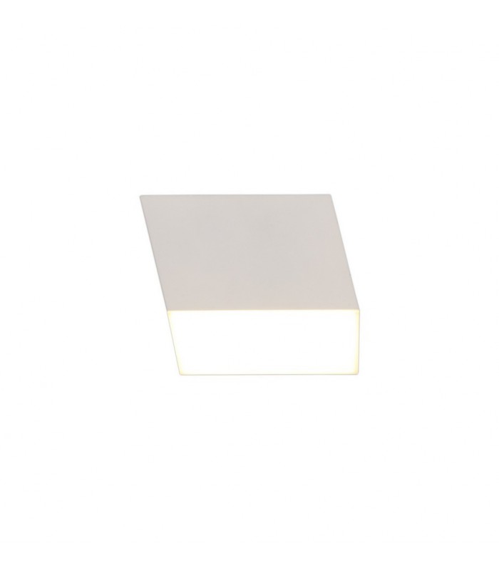 Spotlight 9cm Square 1 x 10W LED, 3000K, 700lm, Sand White - 1