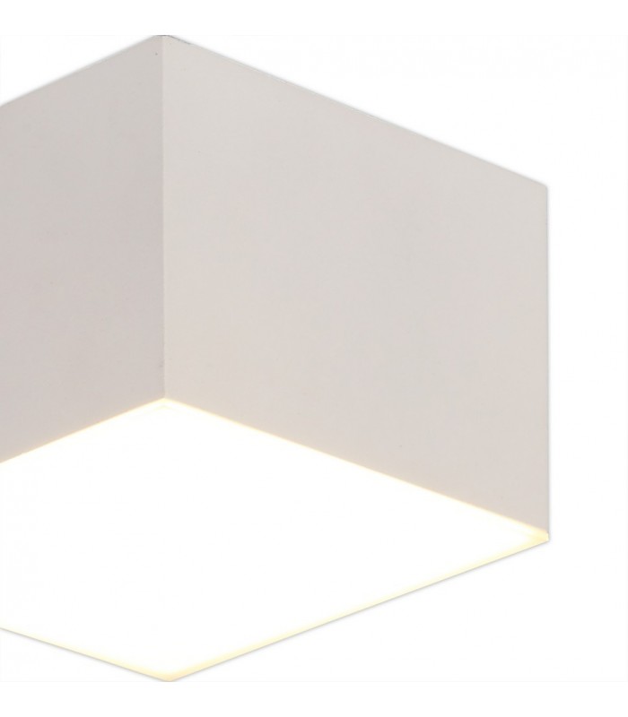 Spotlight 9cm Square 1 x 10W LED, 3000K, 700lm, Sand White - 8