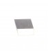 Spotlight 9cm Square 1 x 10W LED, 3000K, 700lm, Satin Aluminium - 1