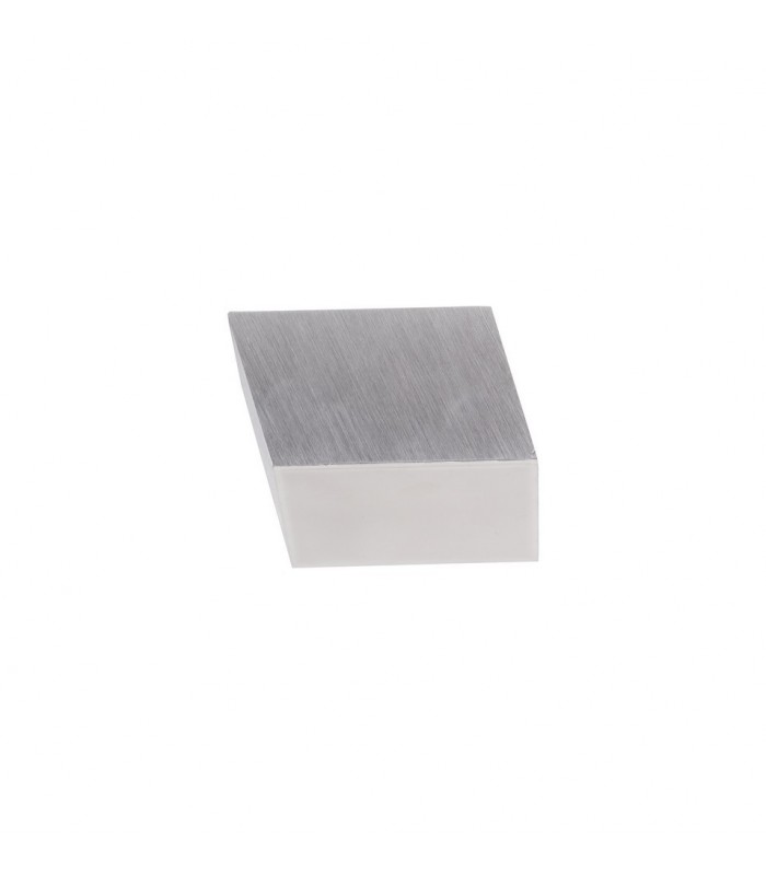 Spotlight 9cm Square 1 x 10W LED, 3000K, 700lm, Satin Aluminium - 5